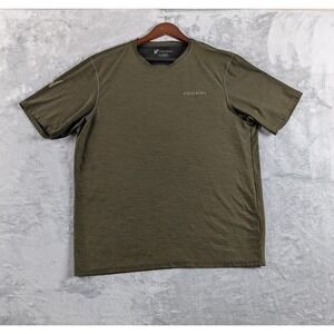 Voormi Shirt Mens XL Green Merino Wool Short Sleeve Performance Tee Outdoor